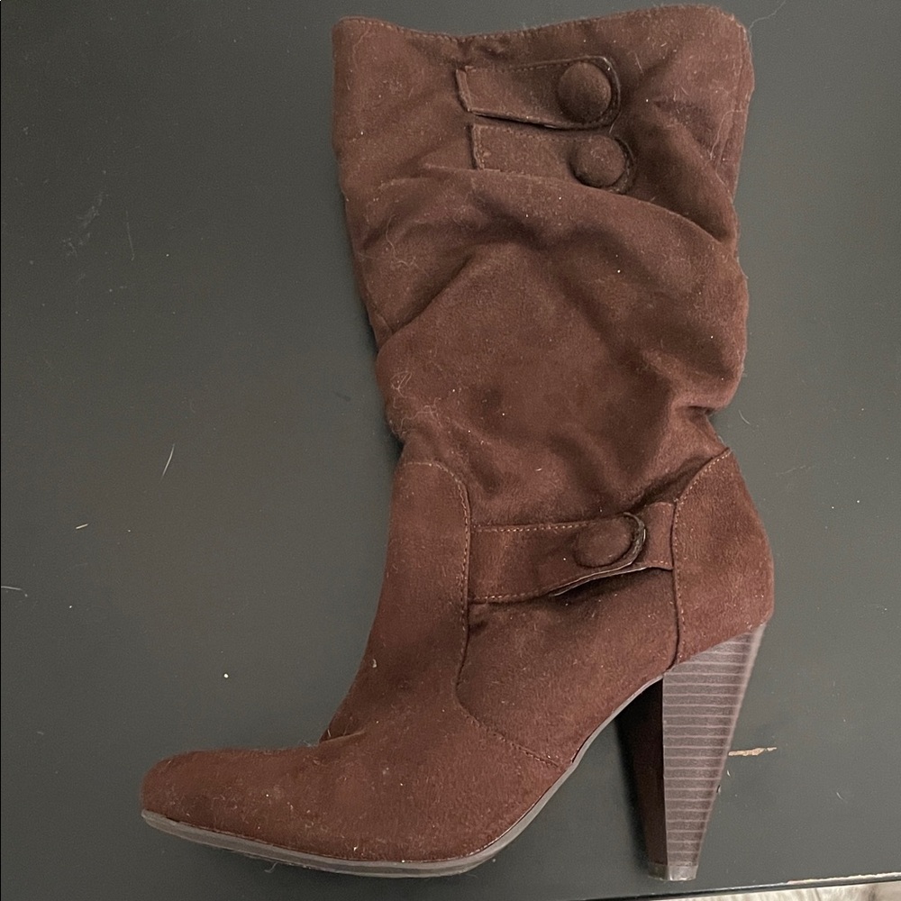 Brown Suede Women's Boots
